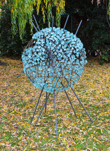 GLASS BALL - 110 cm W x 200 cm H