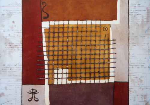 Collages - RUSTED GRID